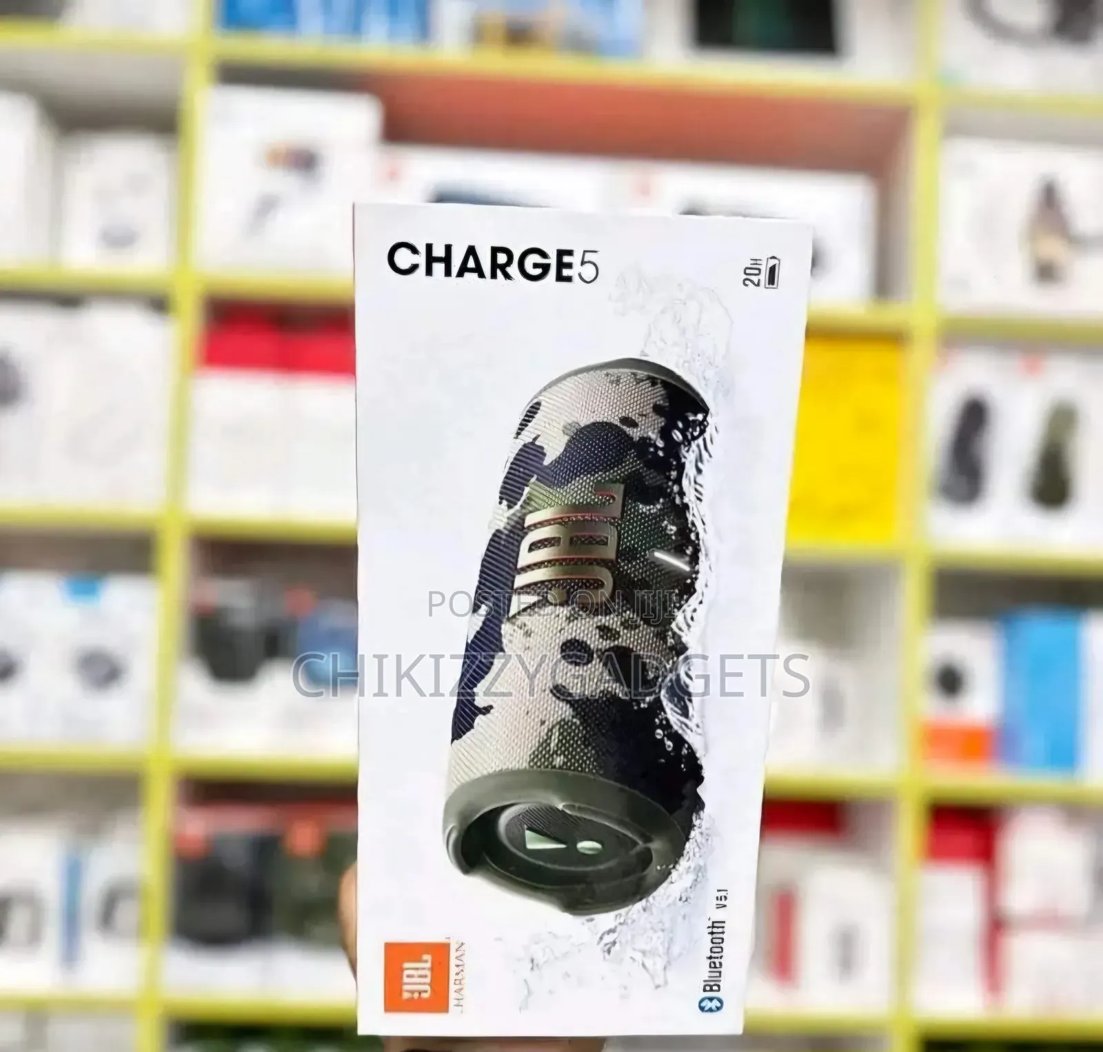New Original JBL Charge 5 Speaker (Camo)