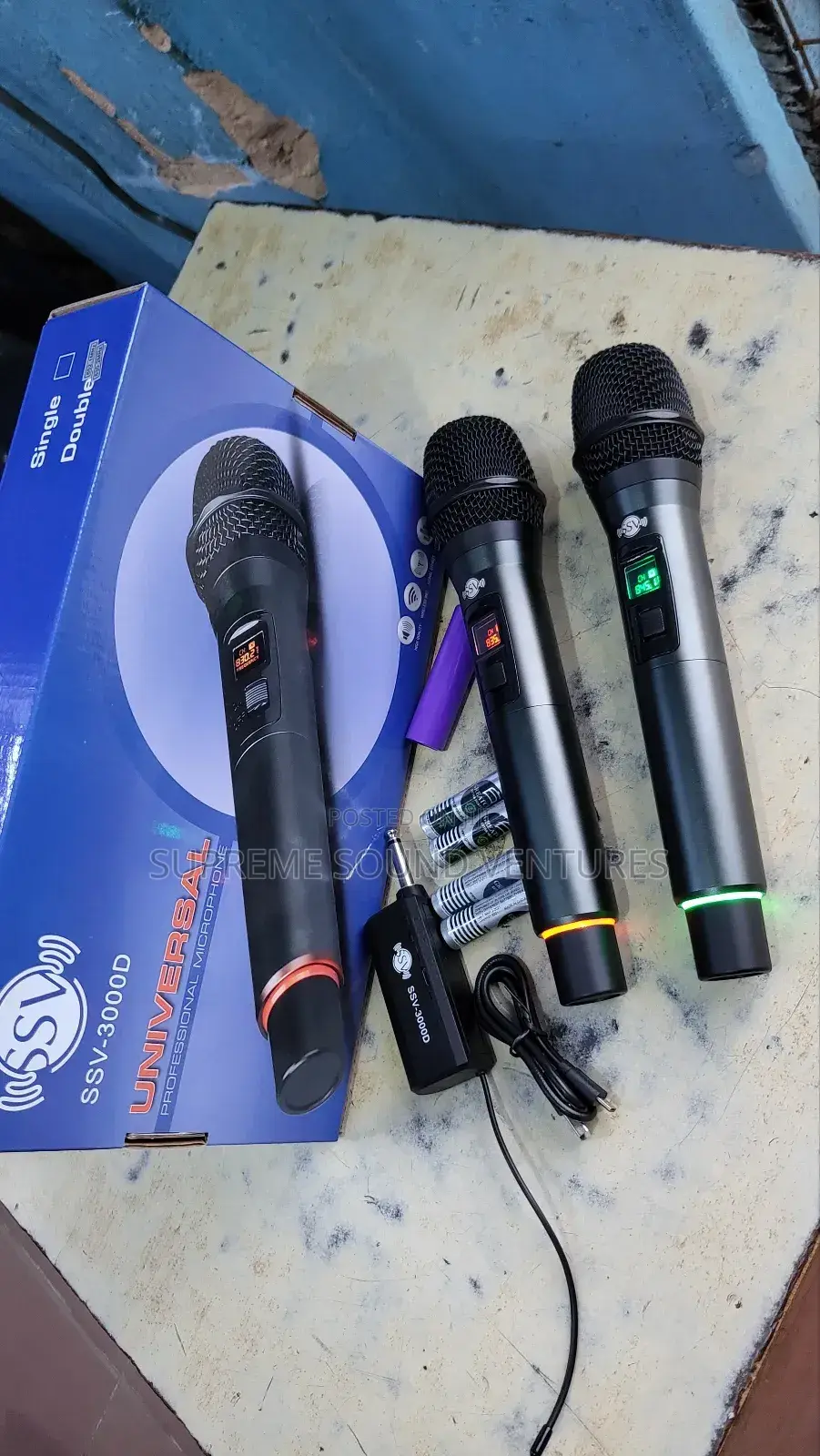 SSV 3000D Double Universal Wireless Microphone