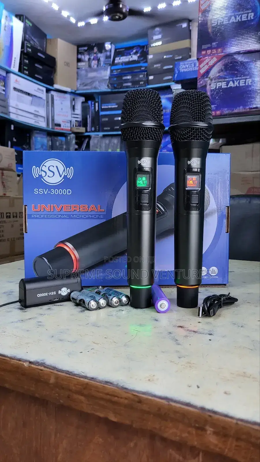 SSV 3000D Double Universal Wireless Microphone