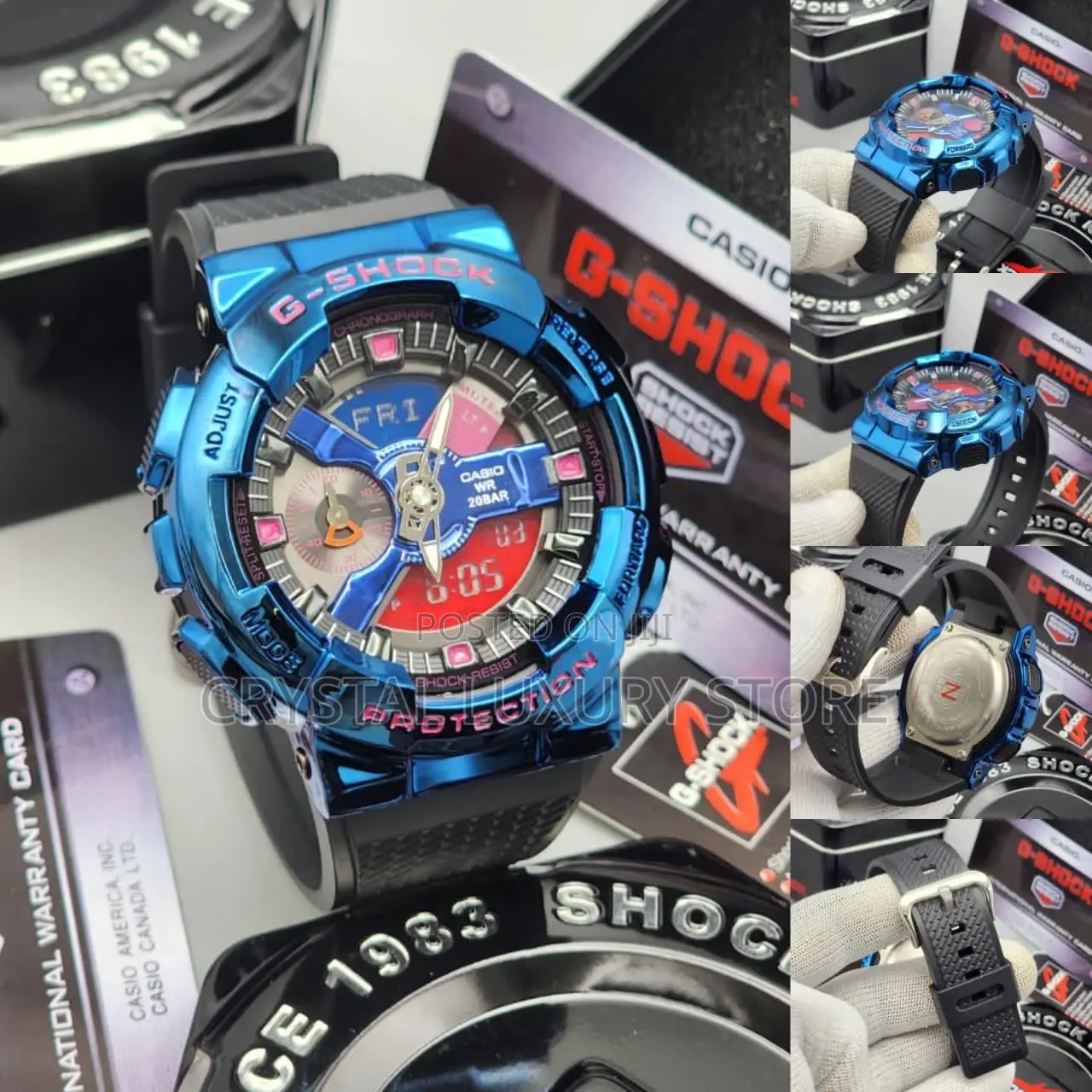 G-Shock Quality Luxury Men Chain Rubber Strap Wristwatch