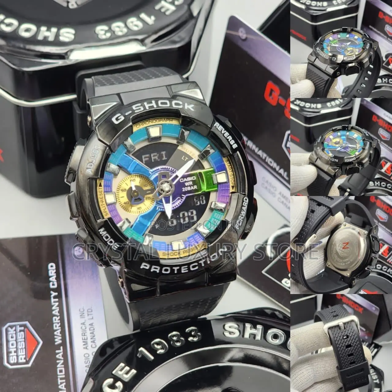 G-Shock Quality Luxury Men Chain Rubber Strap Wristwatch