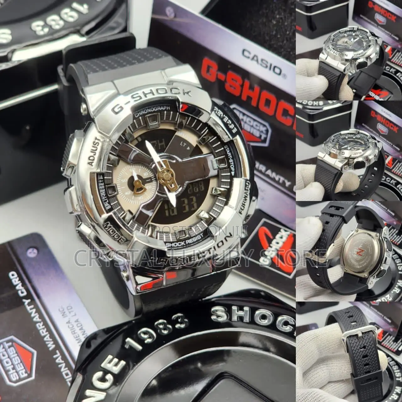 G-Shock Quality Luxury Men Chain Rubber Strap Wristwatch