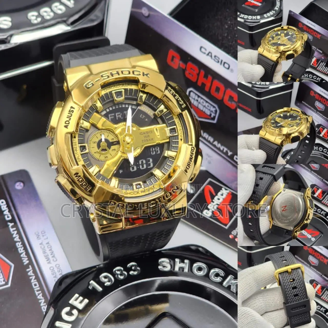 G-Shock Quality Luxury Men Chain Rubber Strap Wristwatch