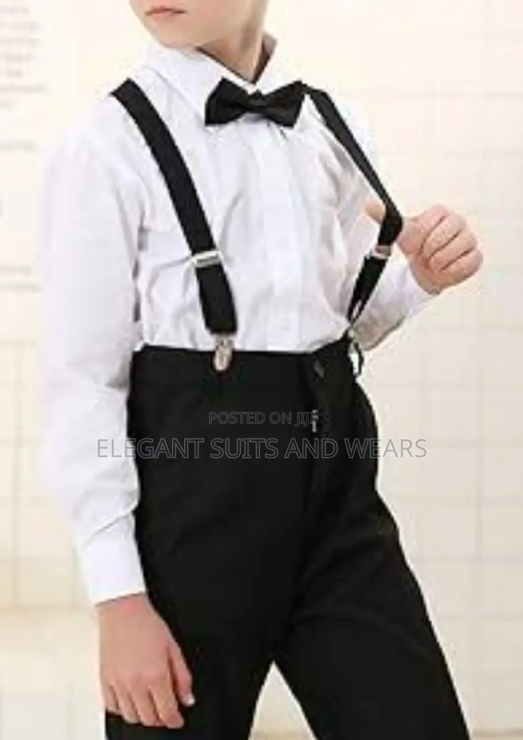 Suspender With Bowtie- Kids