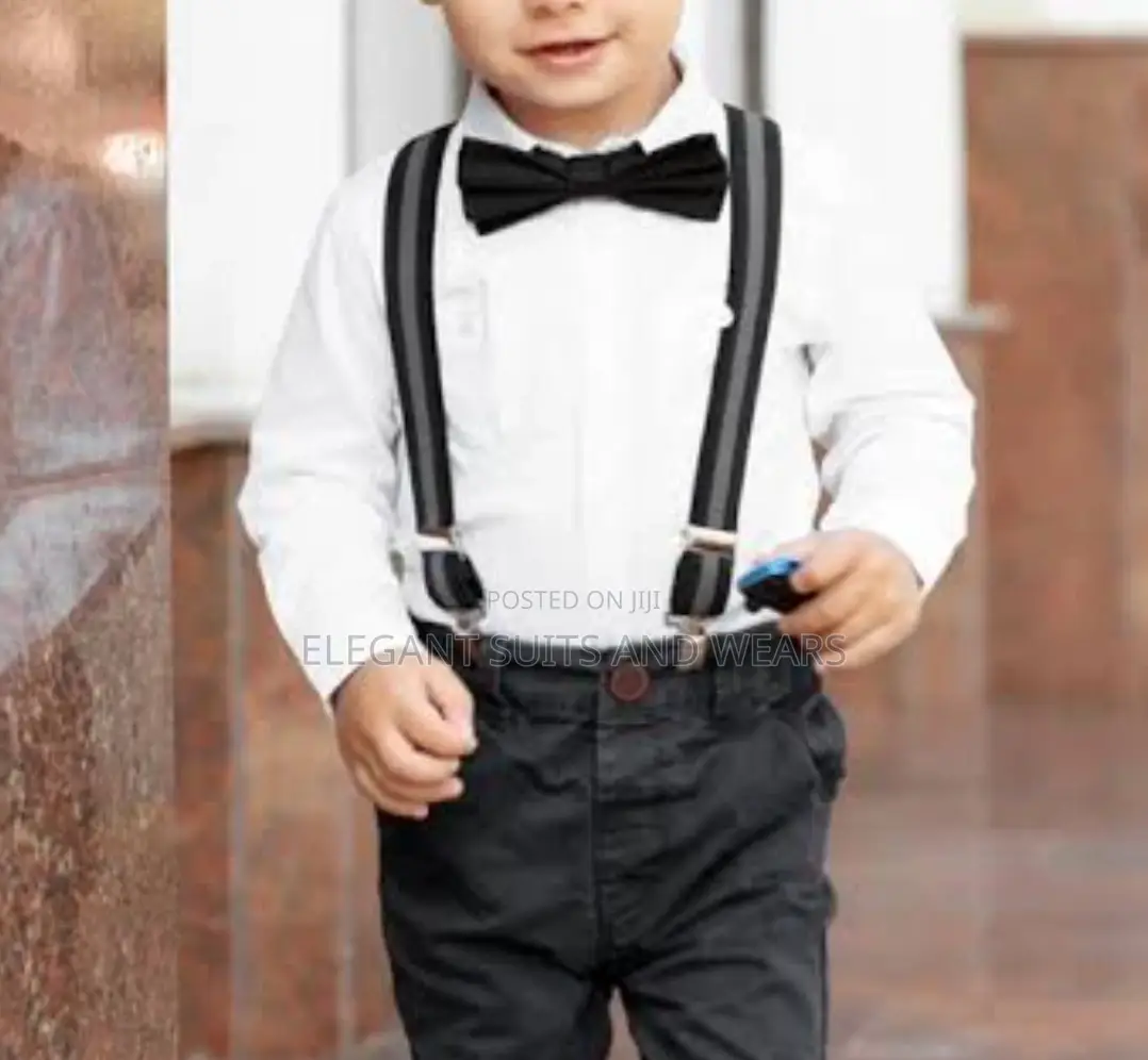 Suspender With Bowtie- Kids