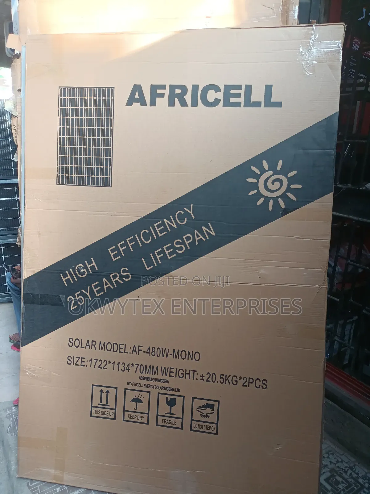 500watts Africell Haifcut Mono Solar Panel