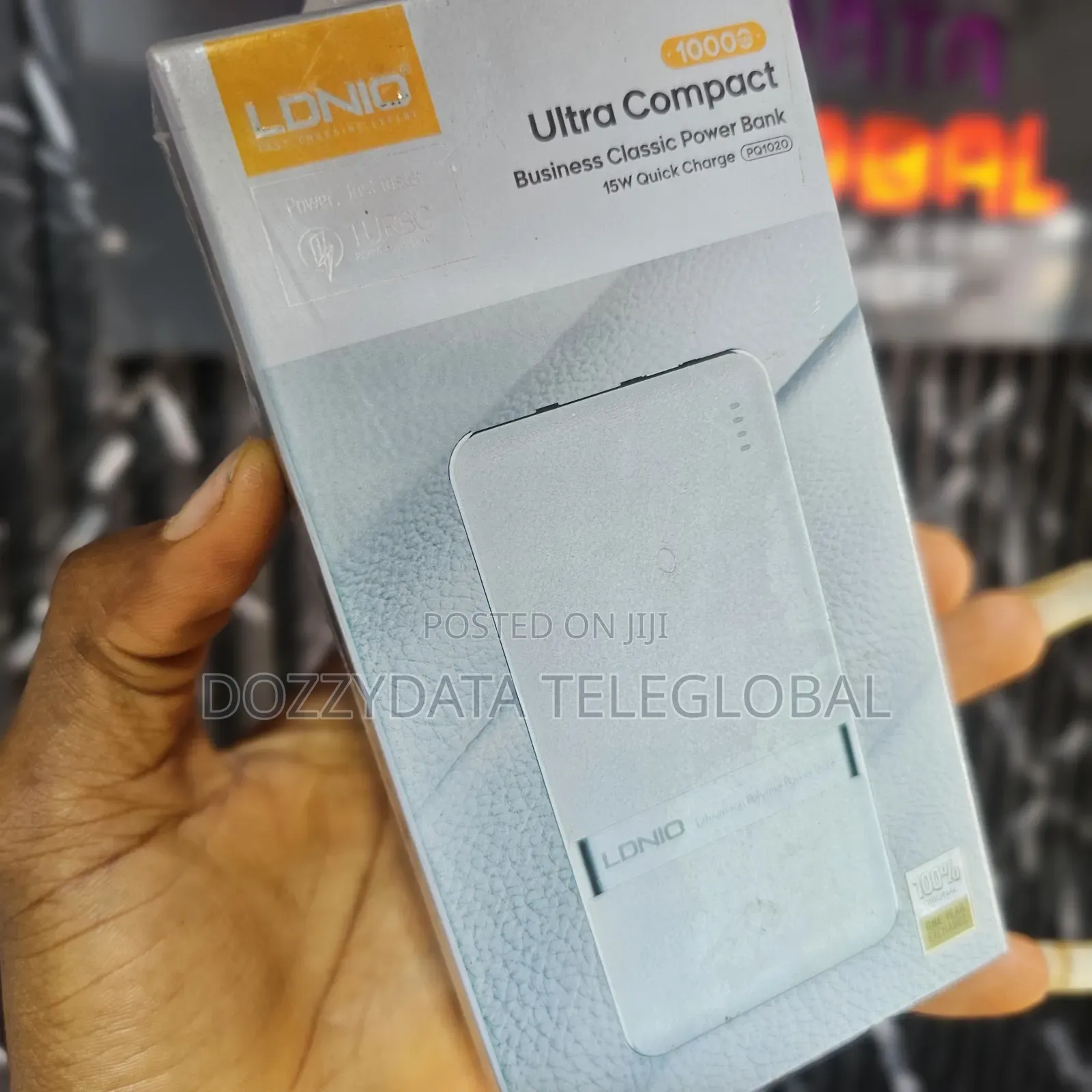 LDNIO Ultra Compact Business 10000MAH Power Bank 15W PQ1020