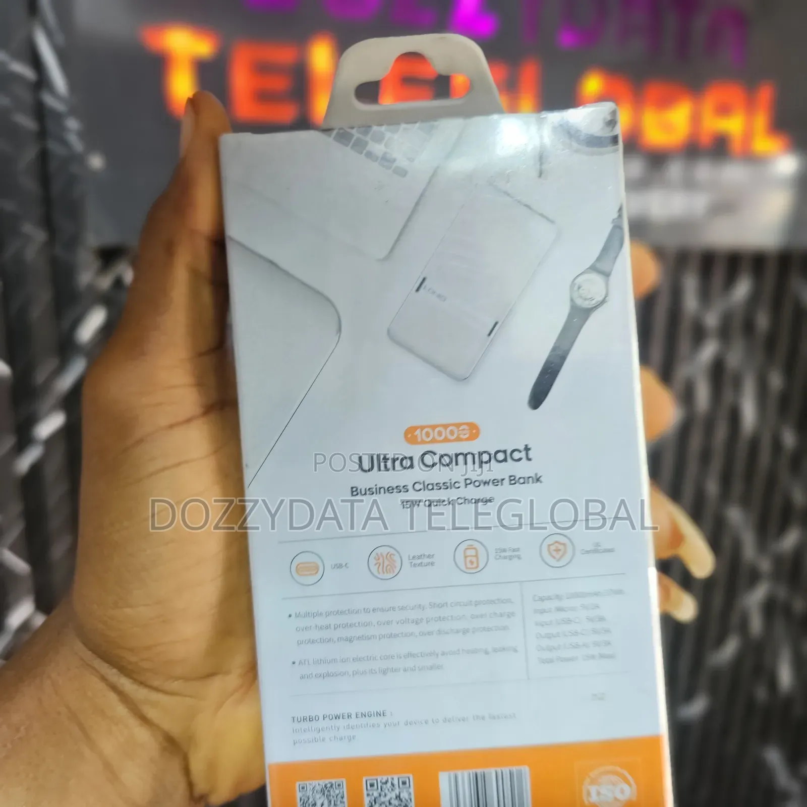 LDNIO Ultra Compact Business 10000MAH Power Bank 15W PQ1020