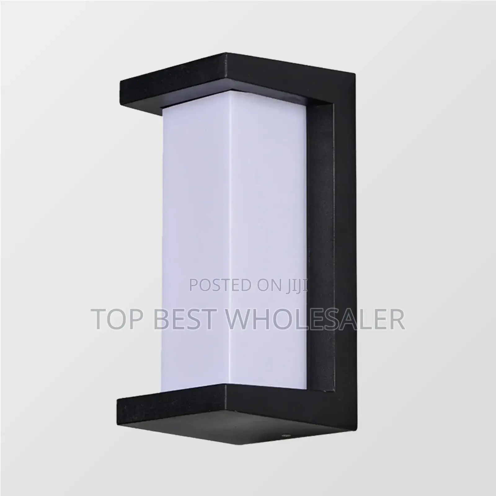 Simple Black White Outdoor Wall Lamp