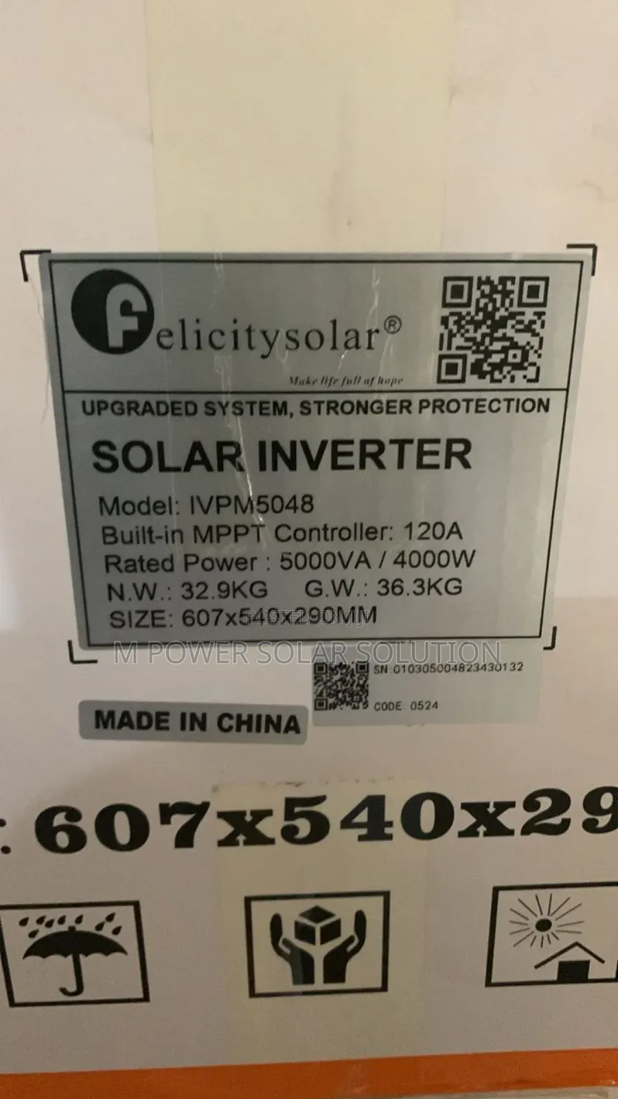 5kva 48v Felicity Hybrid Inverter