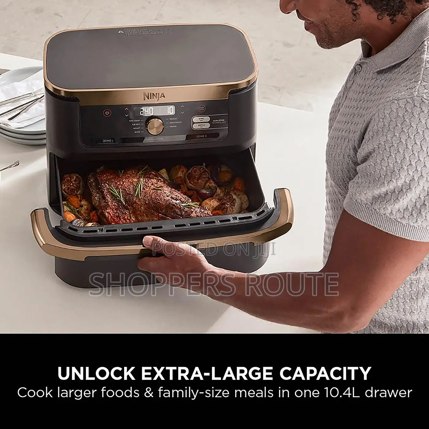 Ninja Foodi Flexdrawer 10.4L Dual Zone 7-in-1 Air-fryer