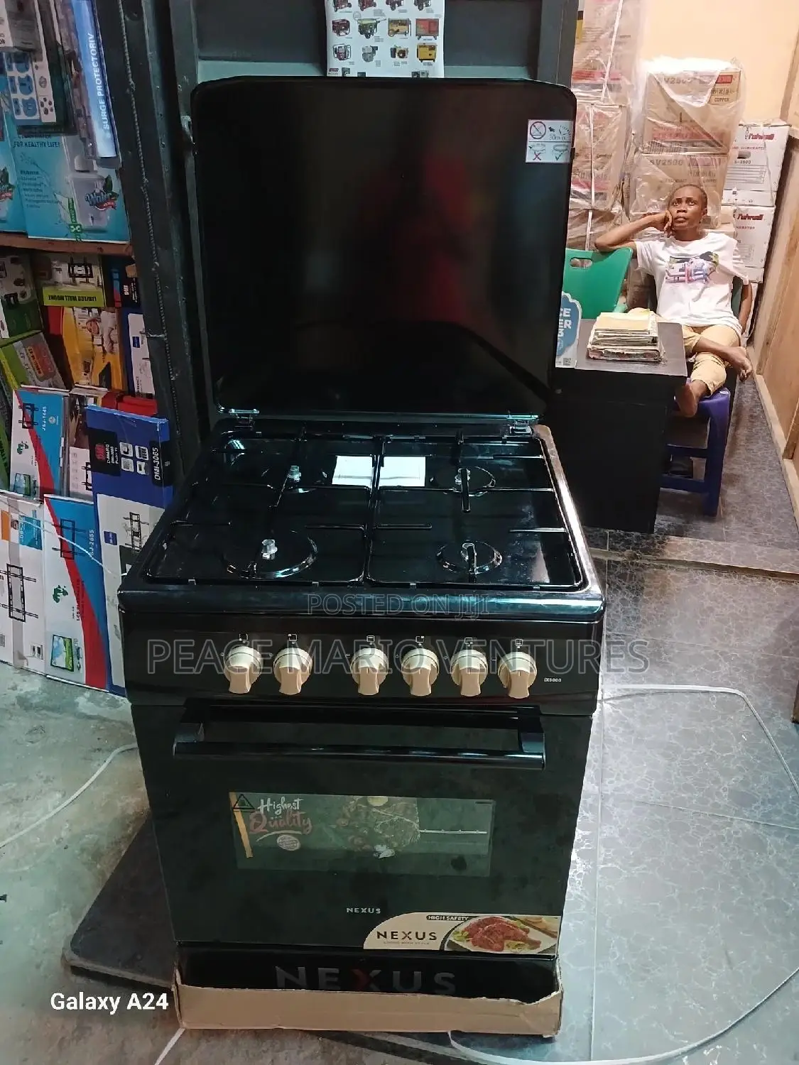 Nexus 60X60 4burner Gas Cooker With 3years Warranty