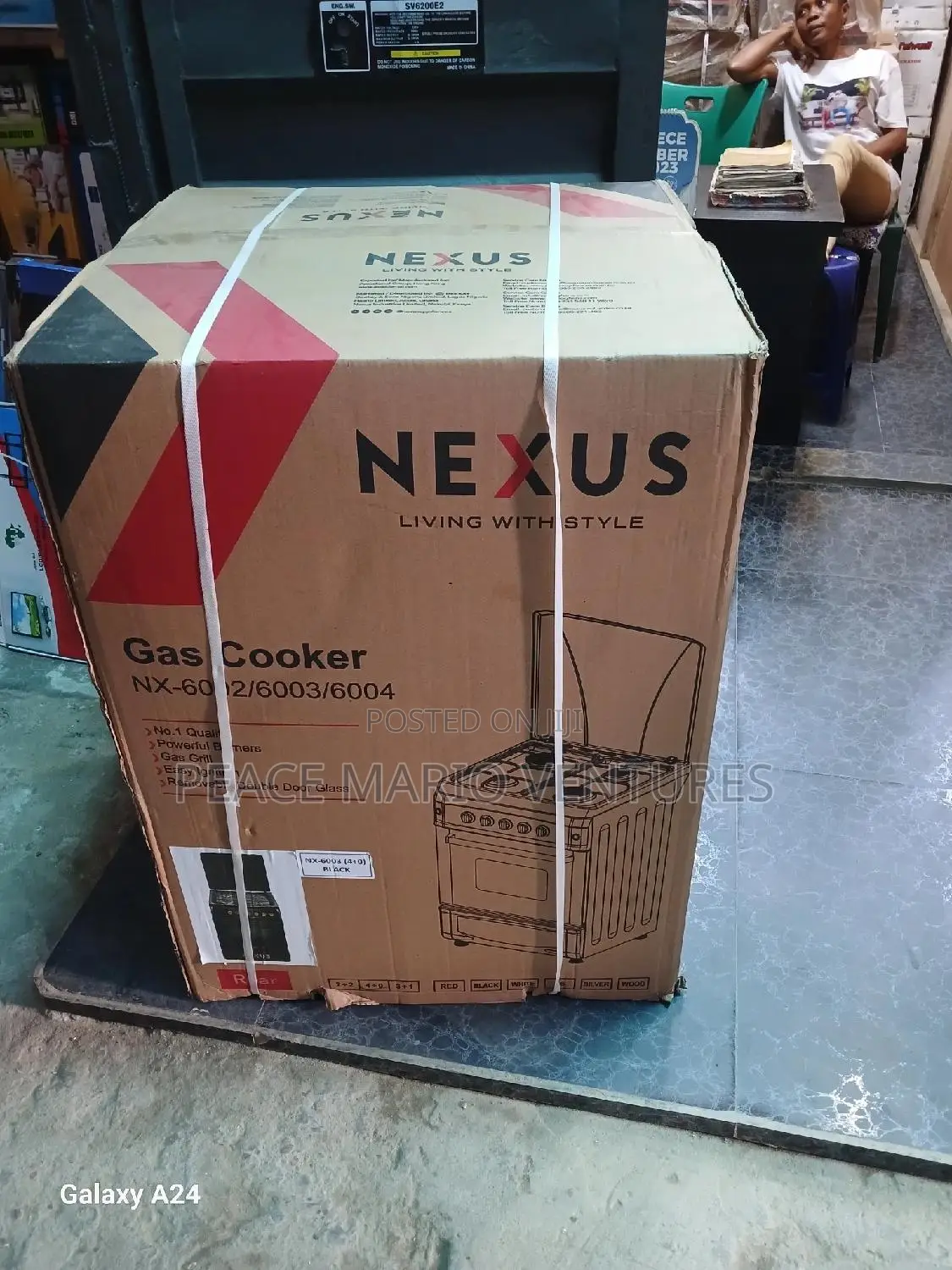 Nexus 60X60 4burner Gas Cooker With 3years Warranty