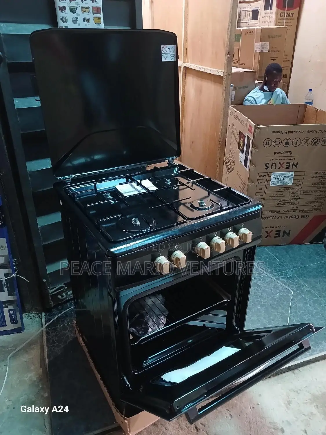 Nexus 60X60 4burner Gas Cooker With 3years Warranty