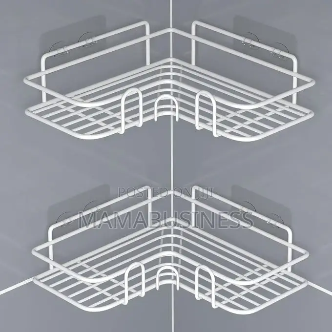 Double Layer Bathroom Corner Shelf