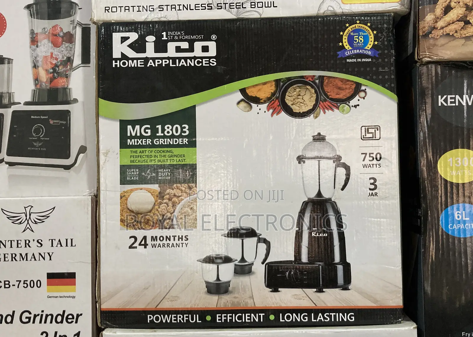 Brand New Rico Mixer/Grinder With Supersharp Universal Blade