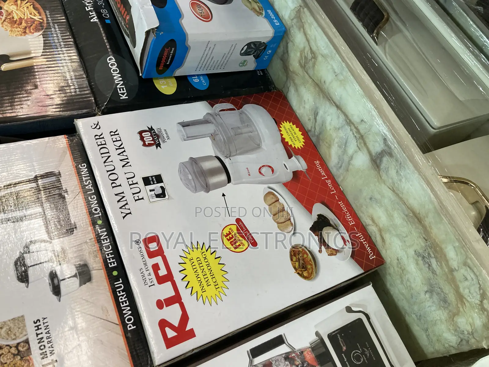 Yam Pounder and Fufu Maker With Super Strong Stainless Blade
