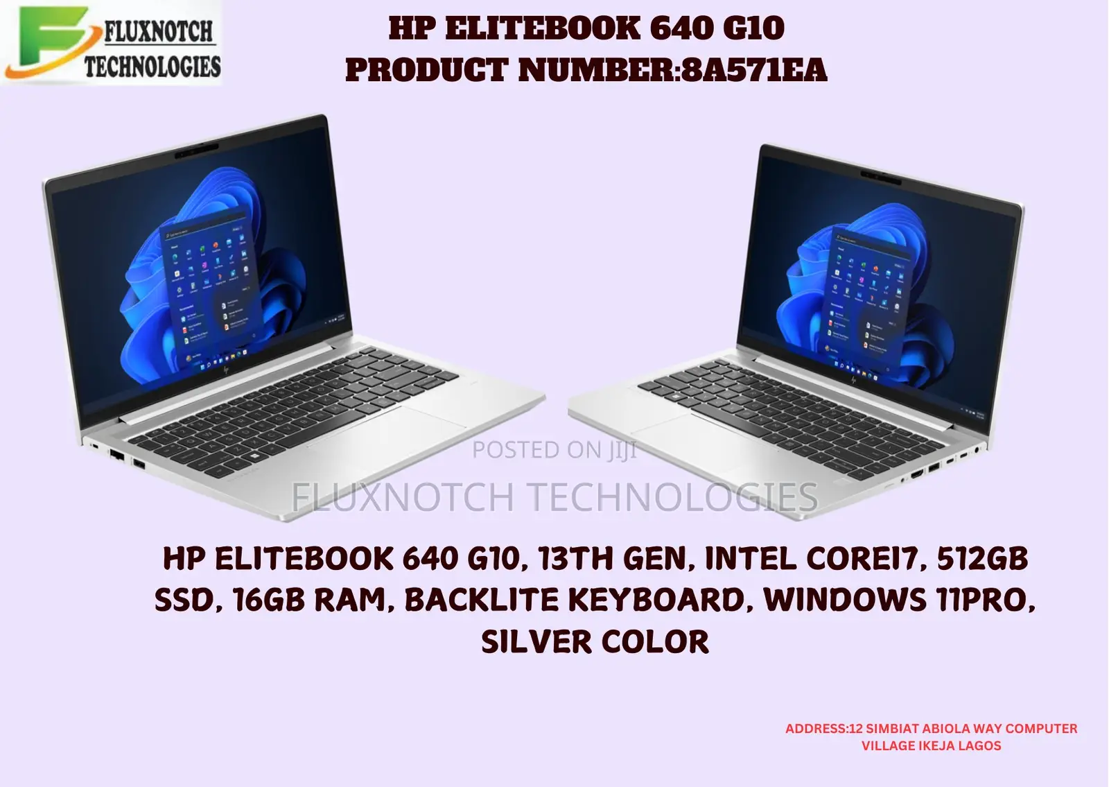 New Laptop HP EliteBook 640 G10 16GB Intel Core i7 SSD 512GB