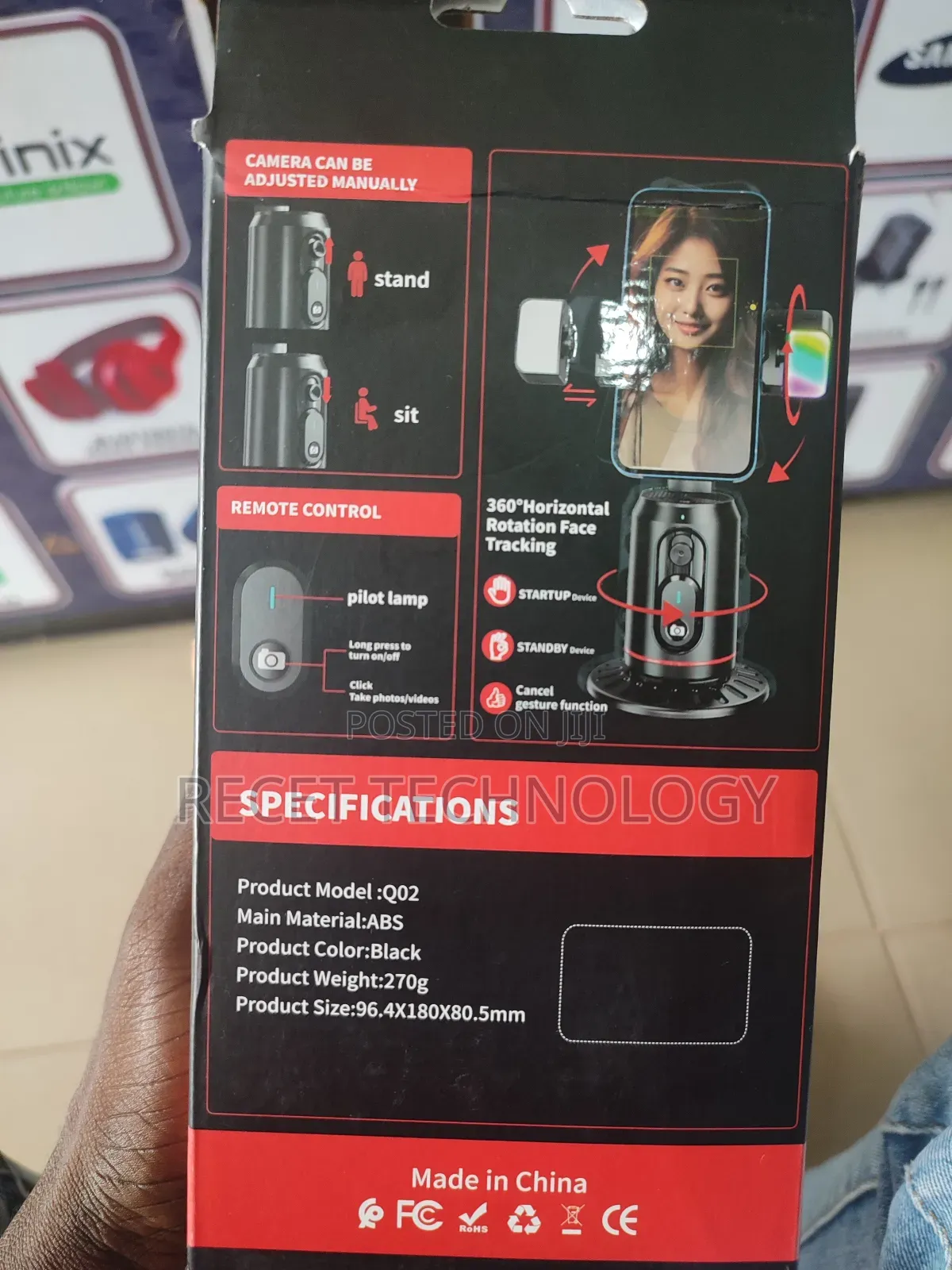 Auto Face Tracking Phone Holder/Selfie Stick