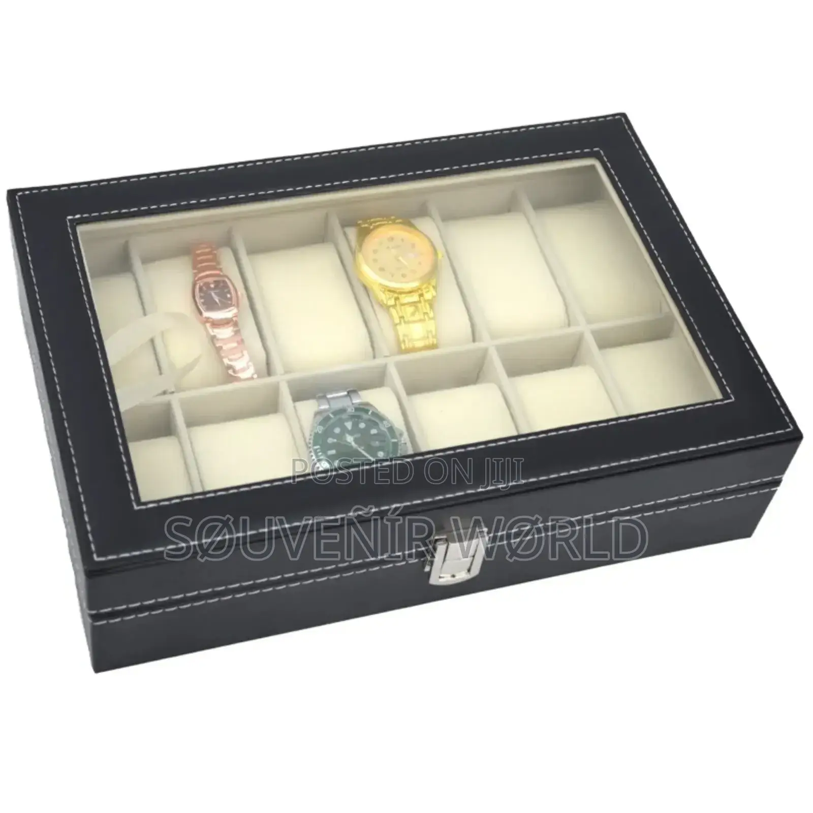 12 Slots Watch Boxes Watch Case