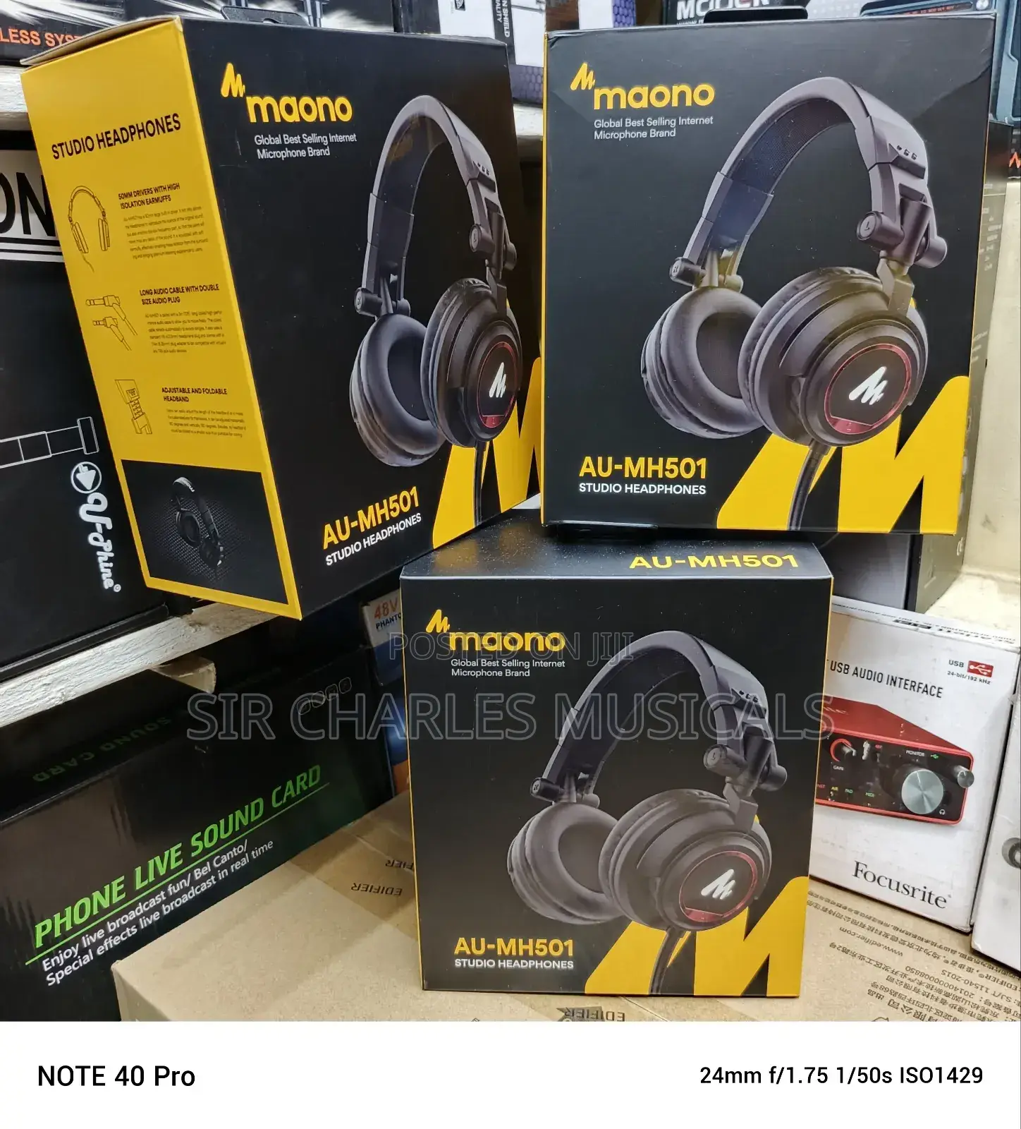 High Quality Maono AU-MH501 Professional Studio Headphone