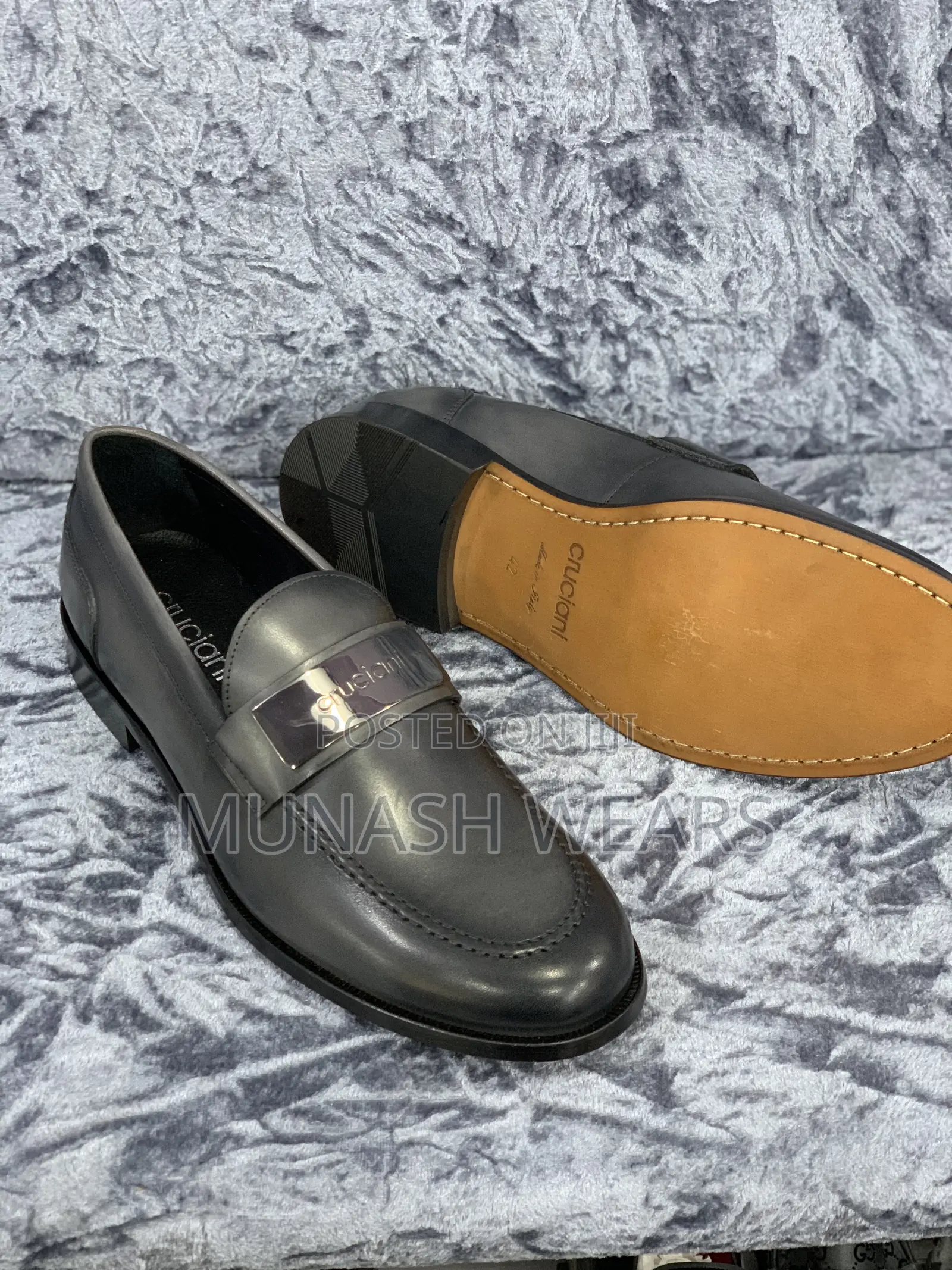 Pure Italian Cruciani Leather Royal Shoe 40-47