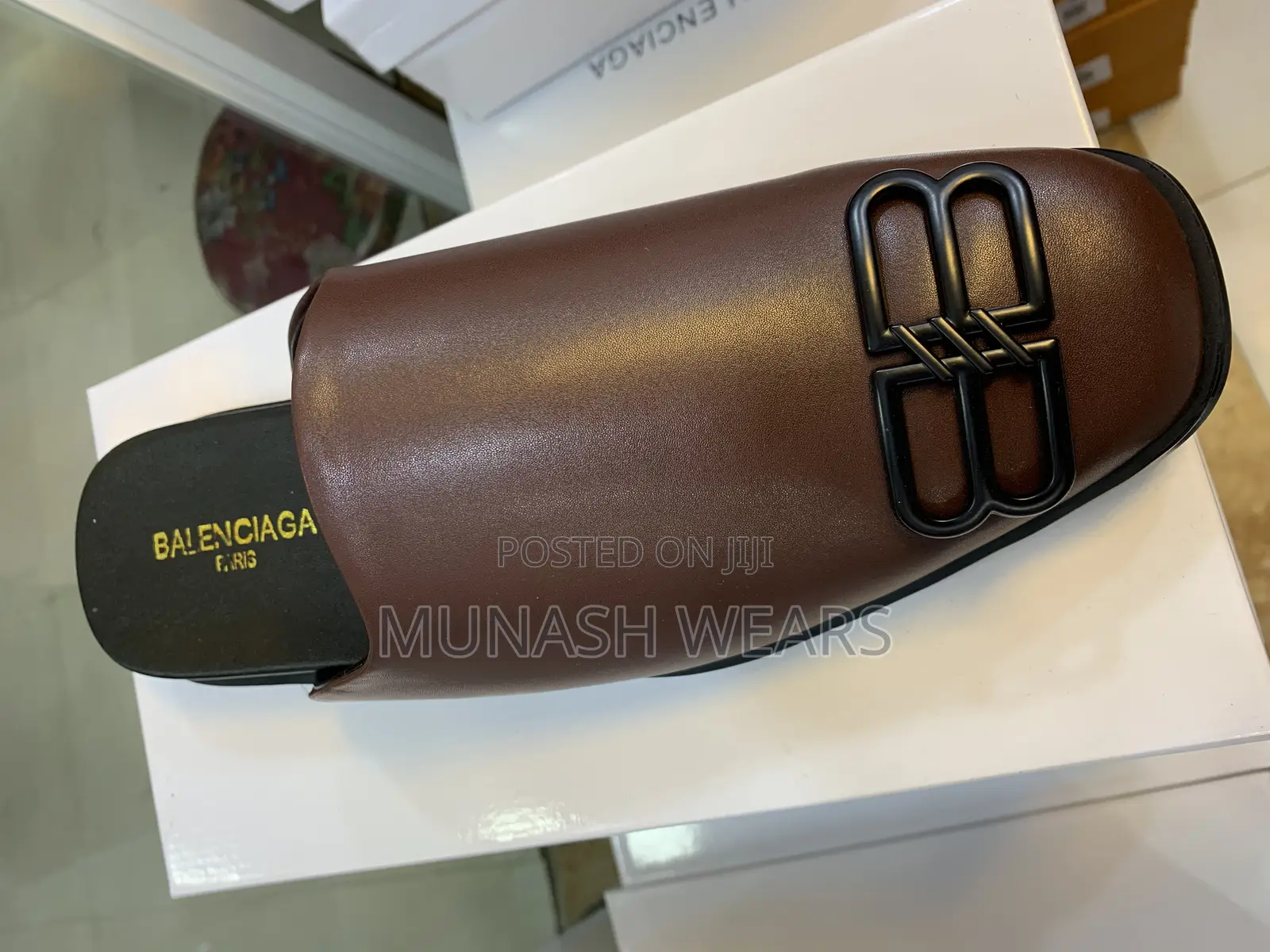BALENCIAGA Leather Half Shoe