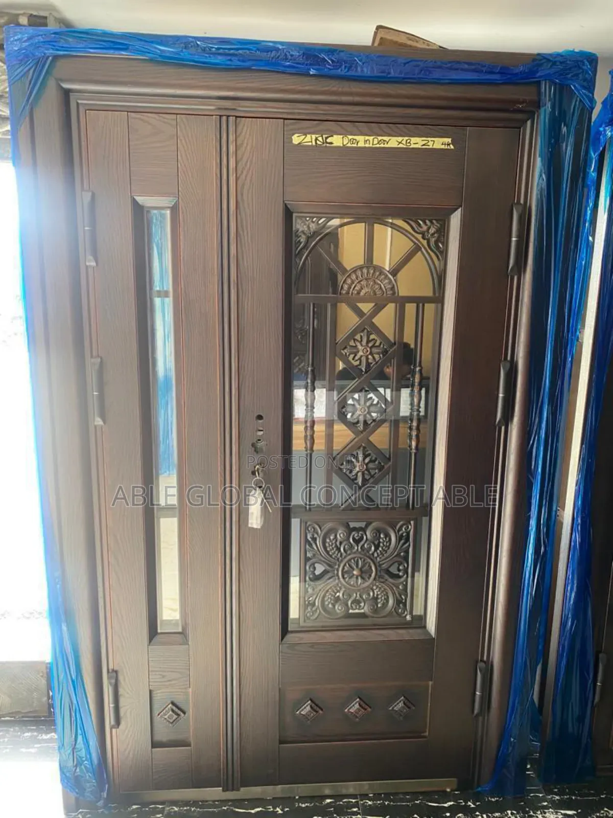 Unique Glass Copper Door in Door