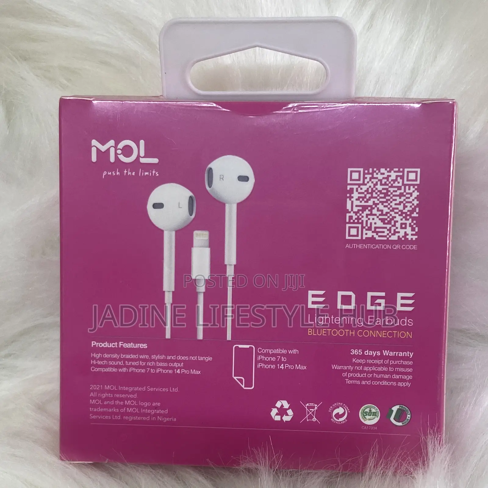 High Density Wired Lightening Earbuds