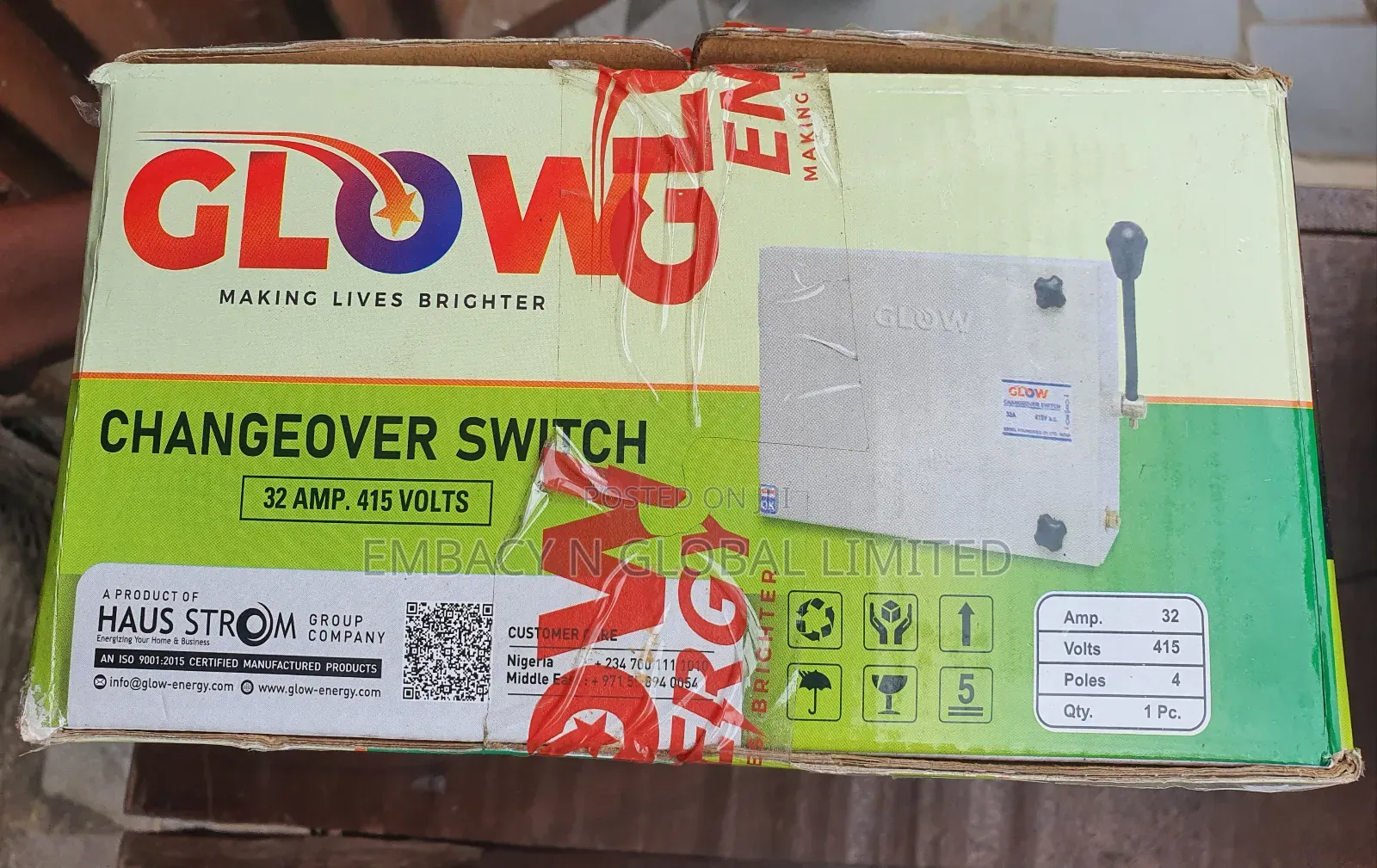 32amps Changeover Glow