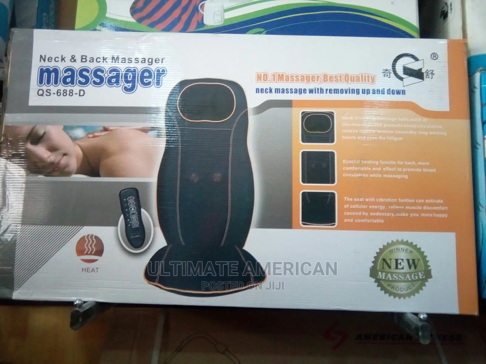 Neck And Back Massager QS-688-D For Car Brand New Original