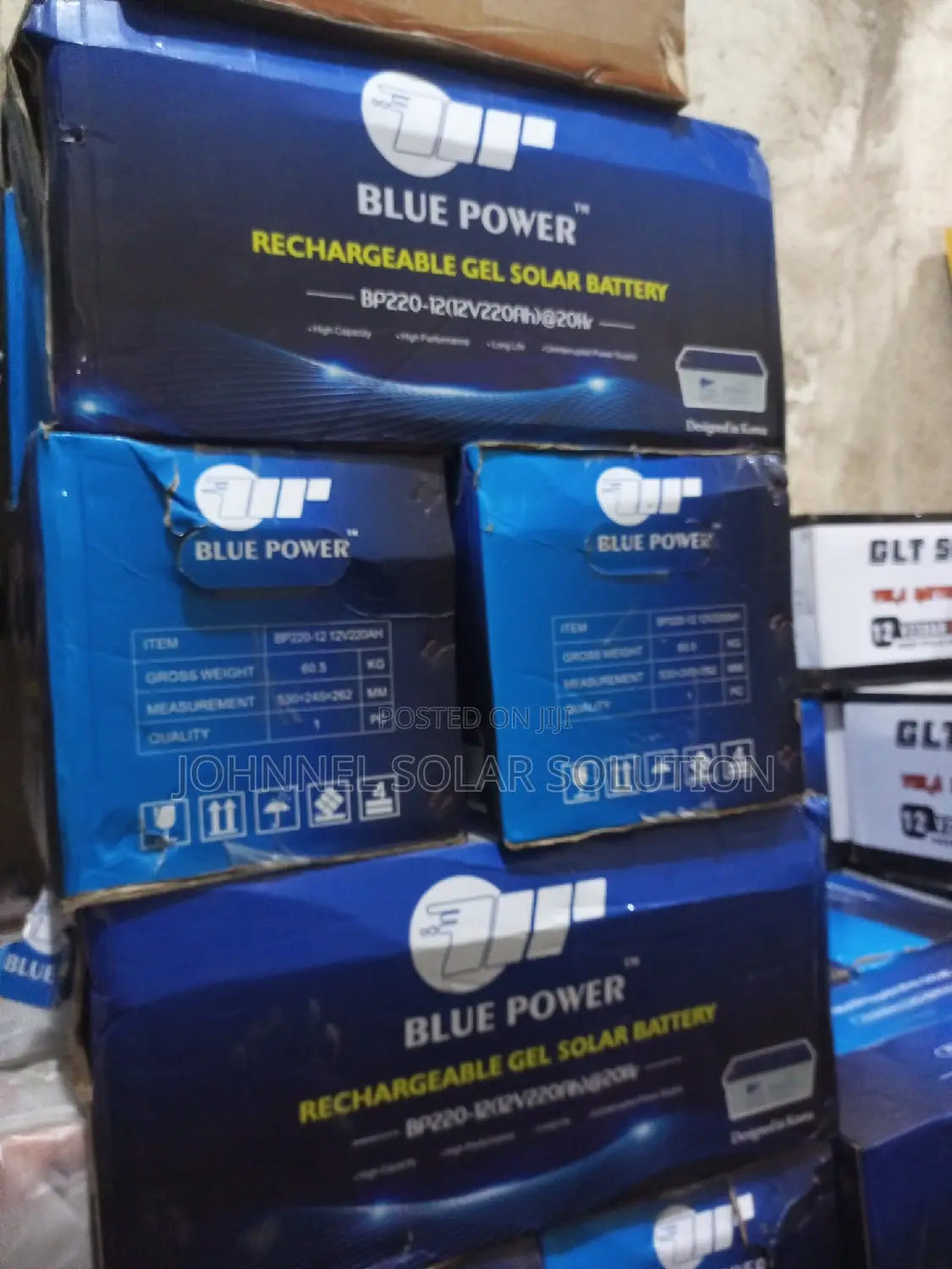 220ah 12v Blue Power Solar Dry Cell Battery