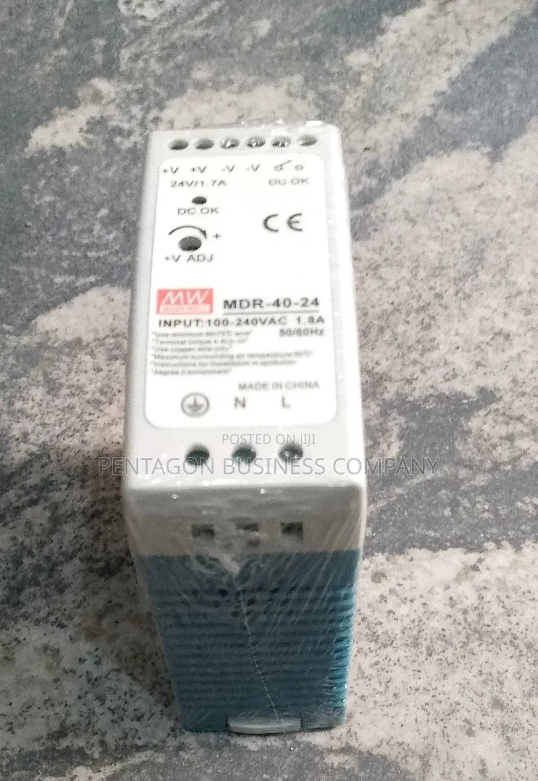 Original 1.7a,220-24vdc Mean Well Power Supply