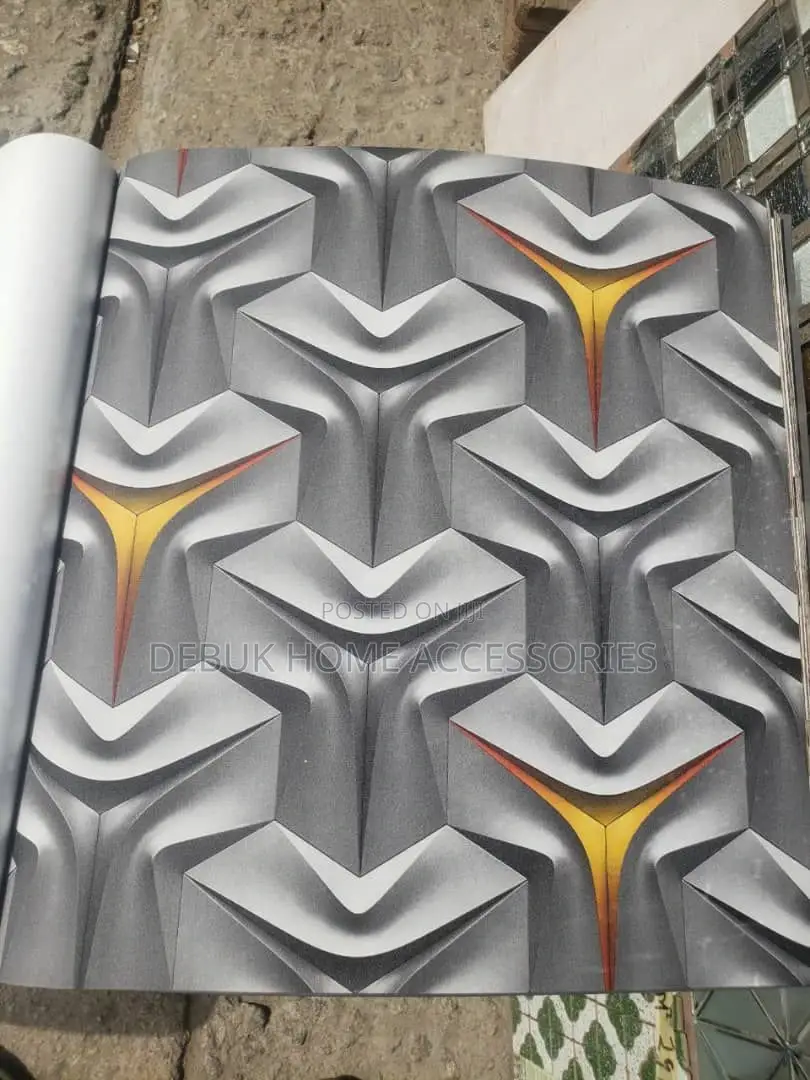 Silver and Gold 3d Wallpaper Design