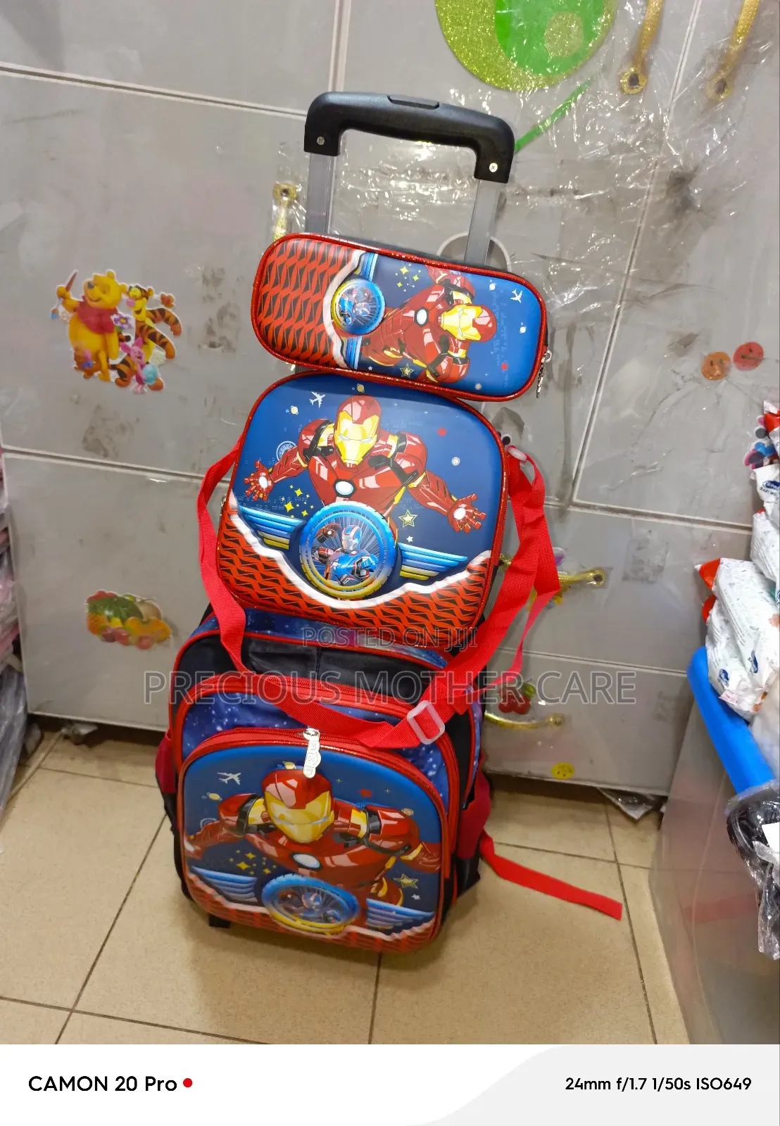 Boy Character Troully N Back Pack School Bag for 6 to 13 Yrs