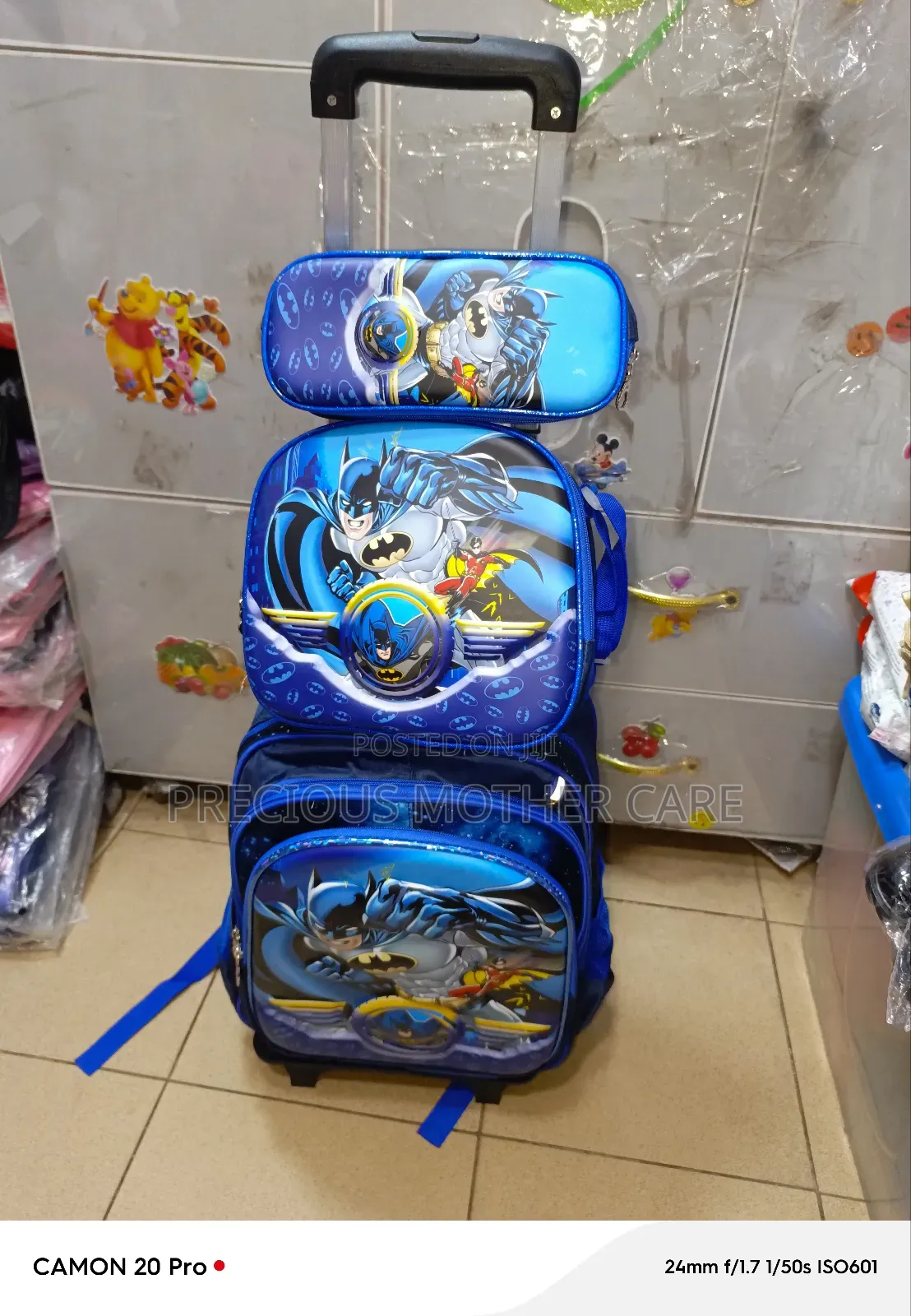 Boy Character Troully N Back Pack School Bag for 6 to 13 Yrs