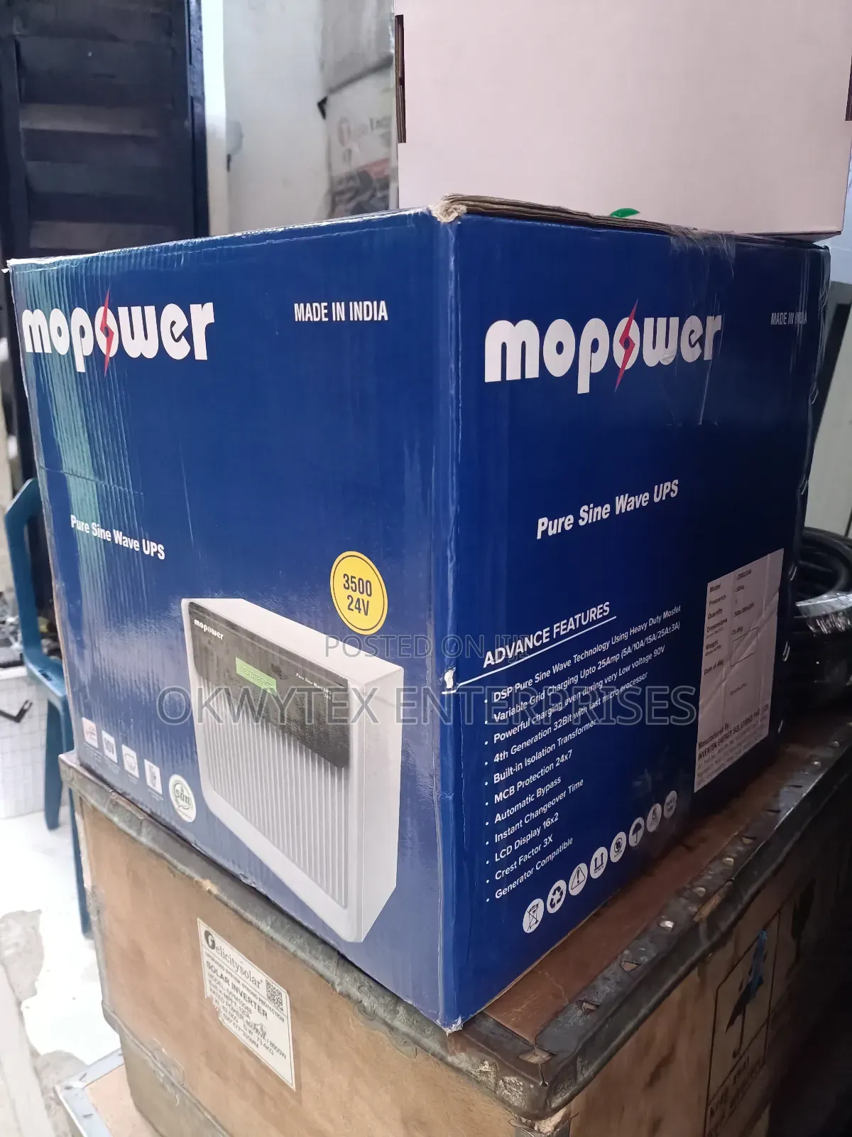 3.5kva 24V Mopower Indian Soler Inverter Pure Sine Wave