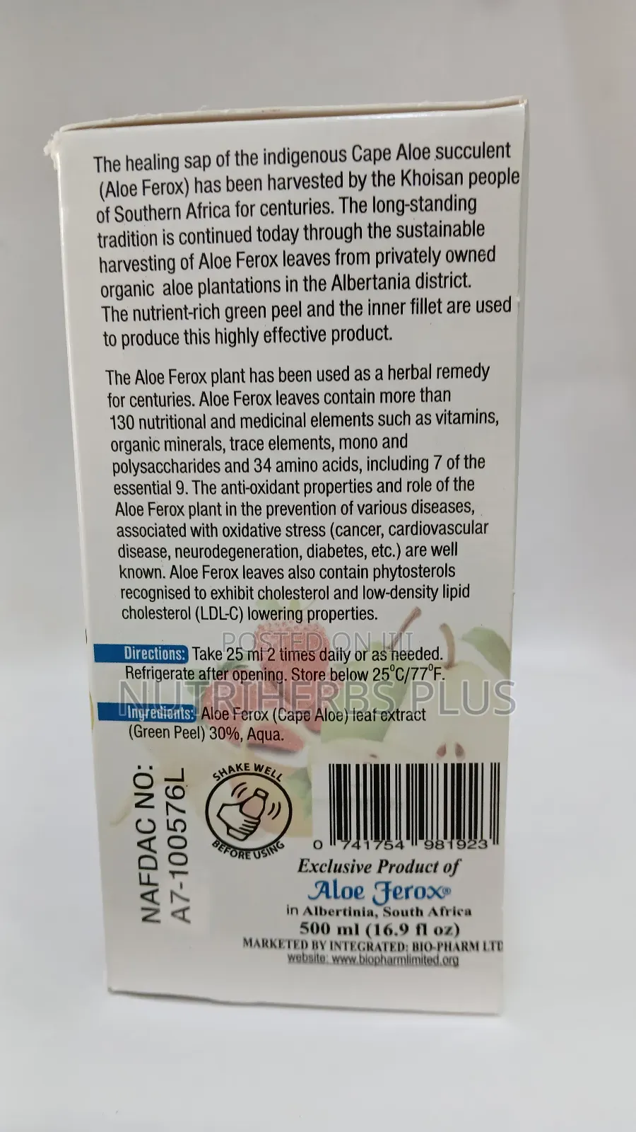 Aloe Ferox Herbal Remedy for High Blood Pressure