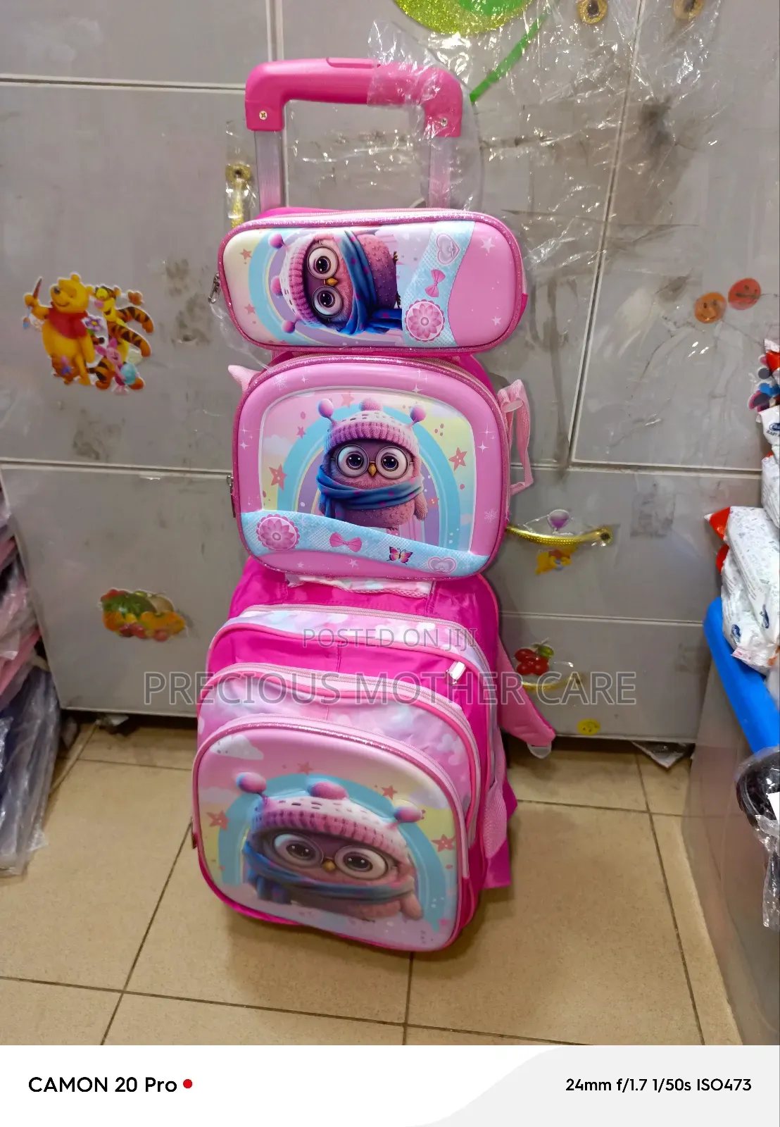 Girls Character Troully Back Pack School Bag for 6 to 13 Yrs