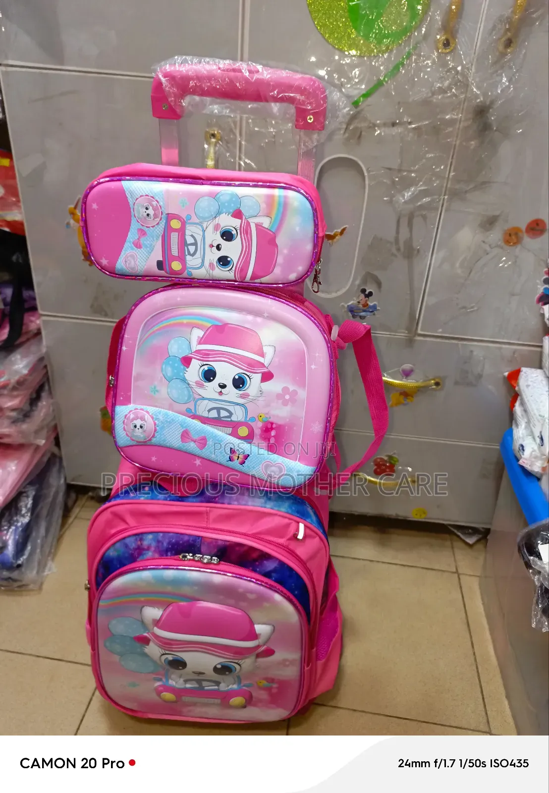 Girls Character Troully Back Pack School Bag for 6 to 13 Yrs