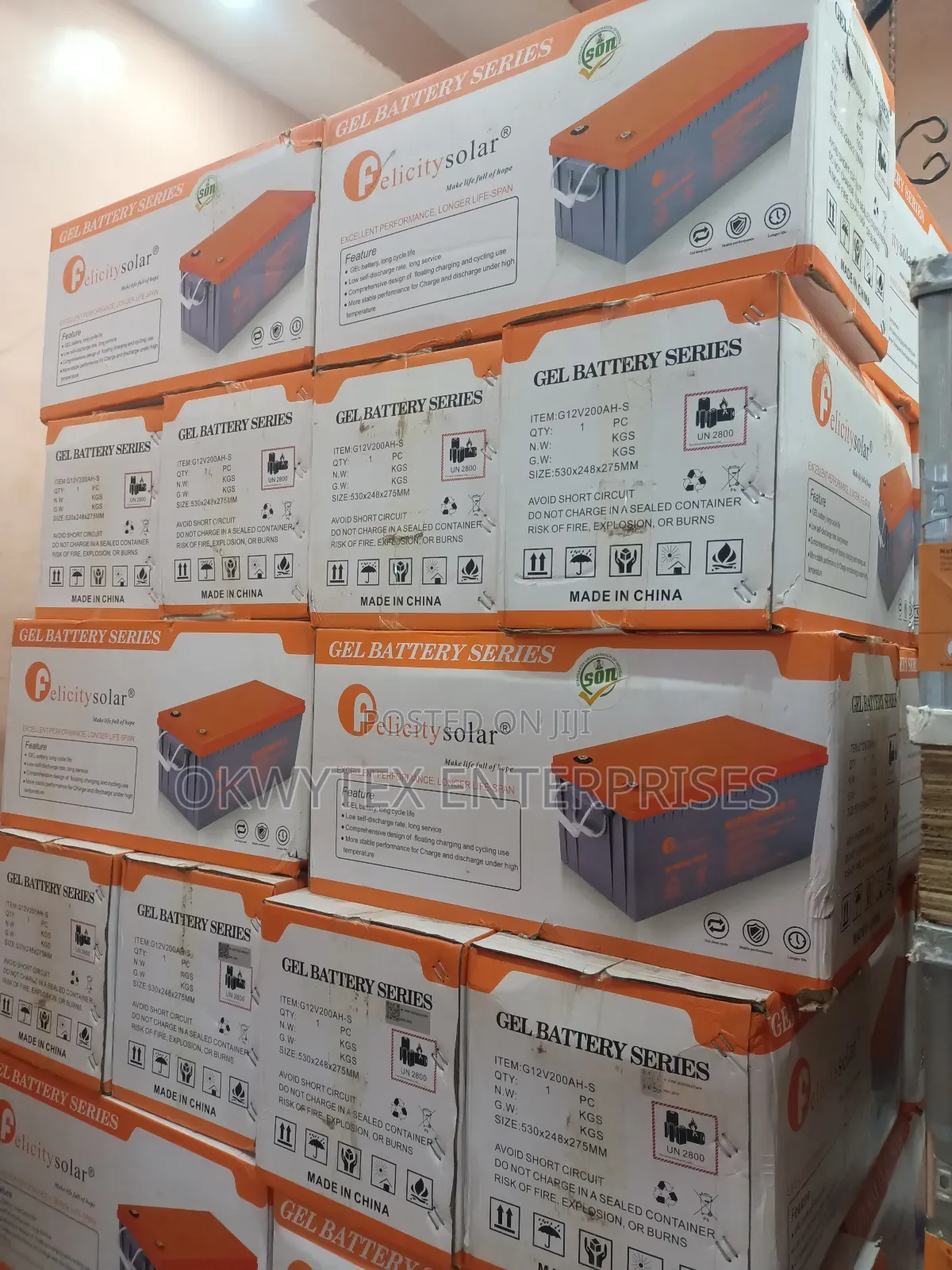 200ah 12V Felicity Gel Battery