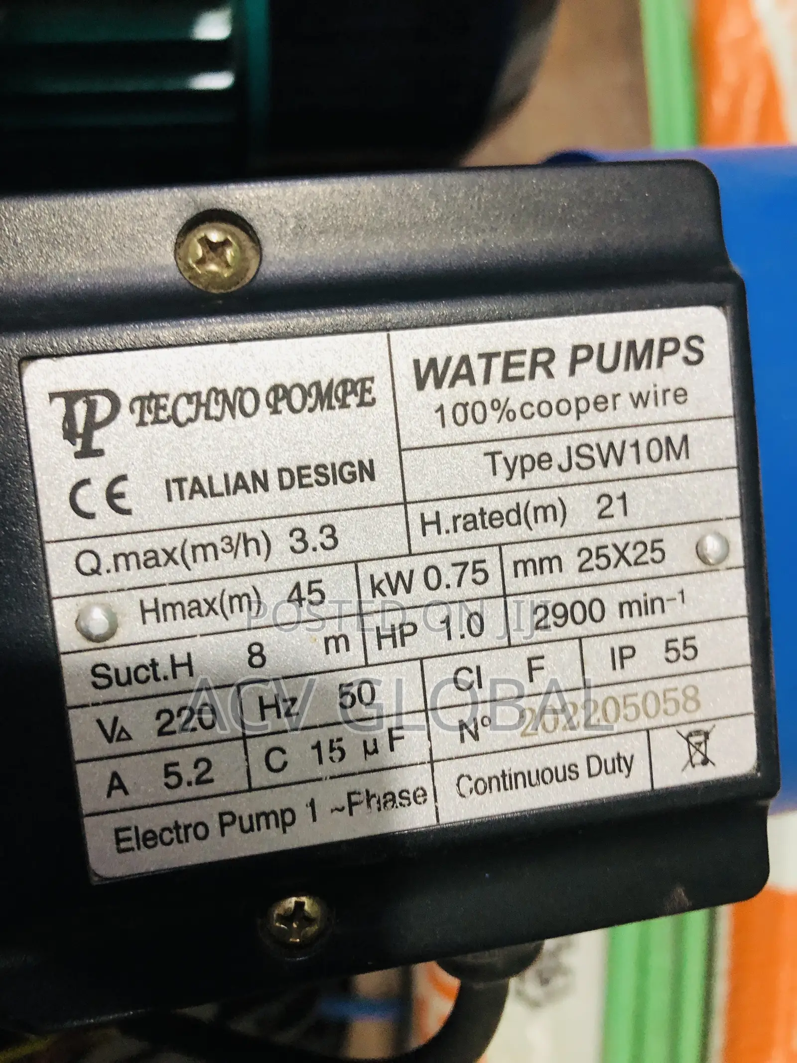 1hp Surface Pump
