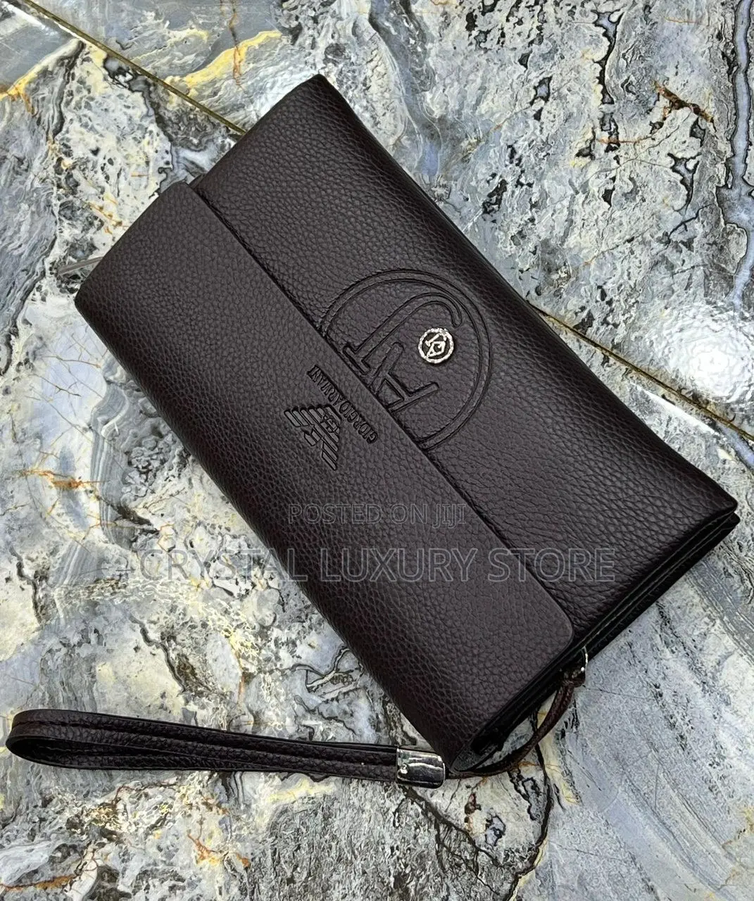 Giorgio Armani Quality Luxury Leather Multi-Purpose Purse