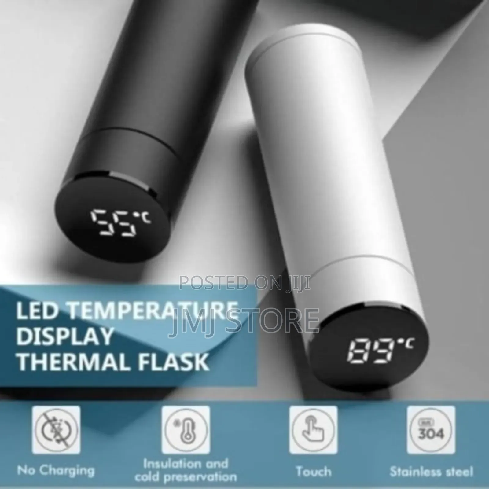 2 PCS Temperature Vacuum Water Flasks
.