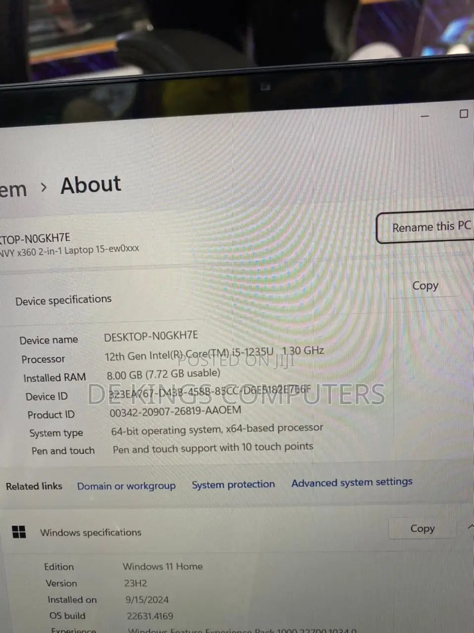 Laptop HP Envy X360 8GB Intel Core I5 SSD 256GB