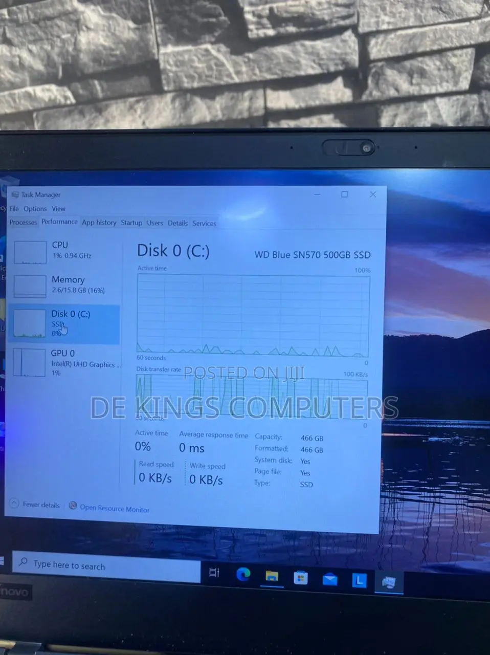 Laptop Lenovo ThinkPad T480 16GB Intel Core I7 SSD 512GB