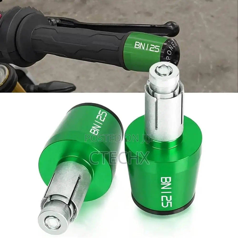 Motorcycle Handlebar Grip Handle Bar Ends 7/8" 22mm Hand Cap