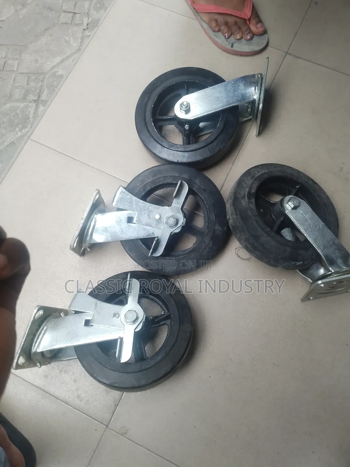 Swivel Caster Wheel Brakes 8" Inches Heavy Duty 3500 Kg