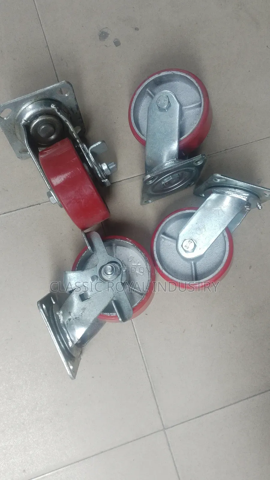Swivel Caster Wheel Brakes 5" Inches Heavy Duty 2 Ton Load