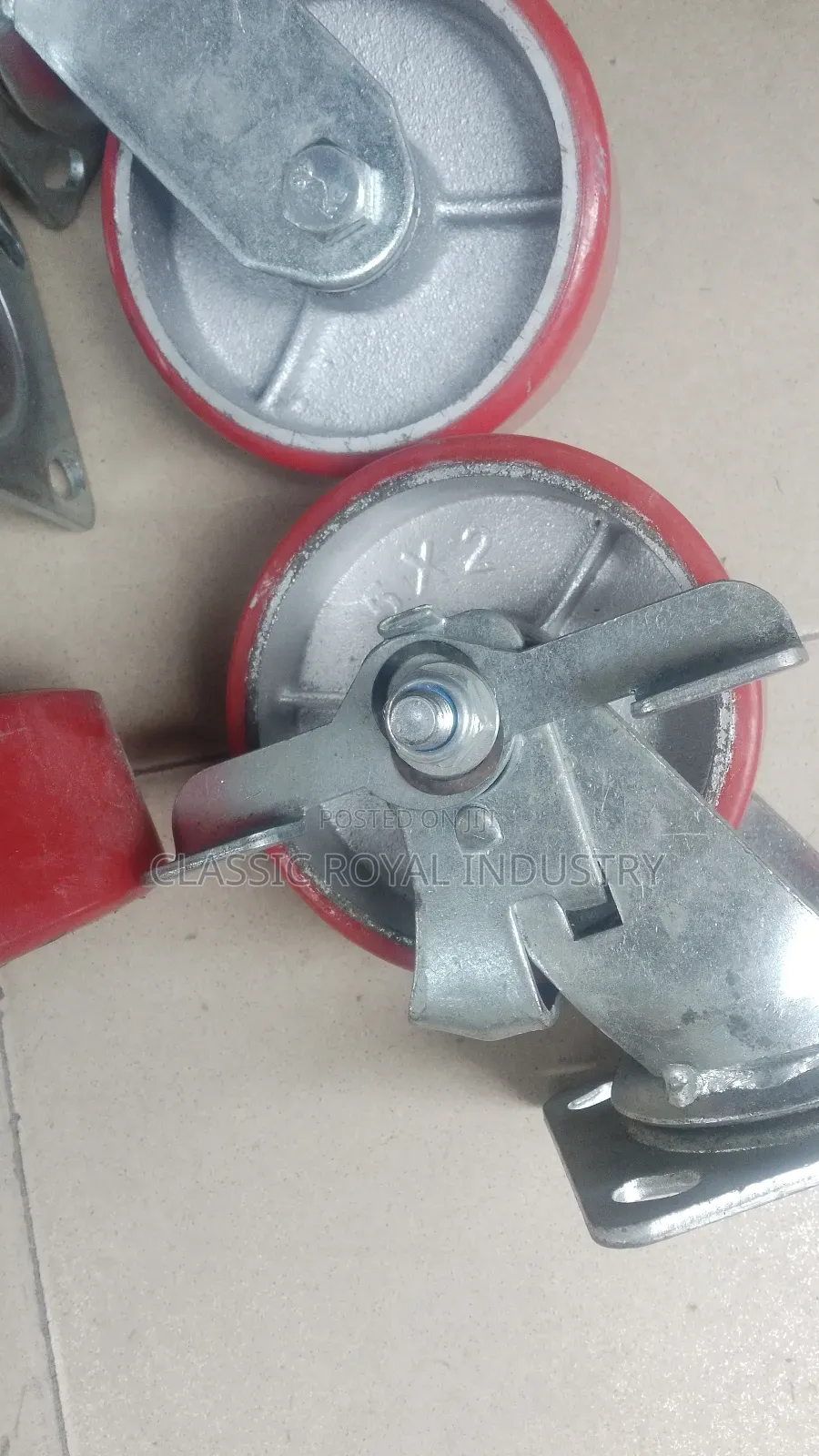 Swivel Caster Wheel Brakes 5" Inches Heavy Duty 2 Ton Load